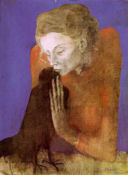 Pablo Picasso Woman With Raven Femme A La Corneille Symbolism